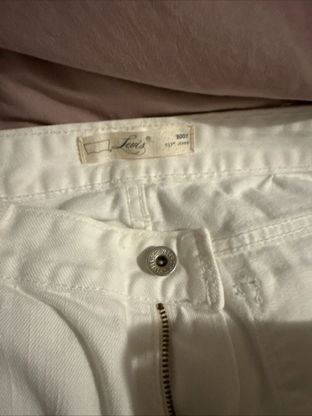 Levi's Women's White Boot Cut Jeans - Classic White Denim